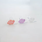 A5 313 アクリルパステル雲ピアス