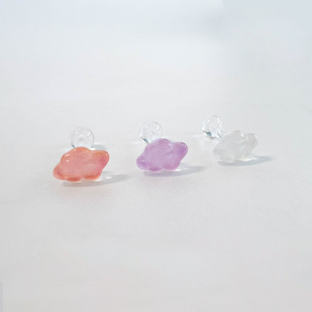 A5 313 アクリルパステル雲ピアス