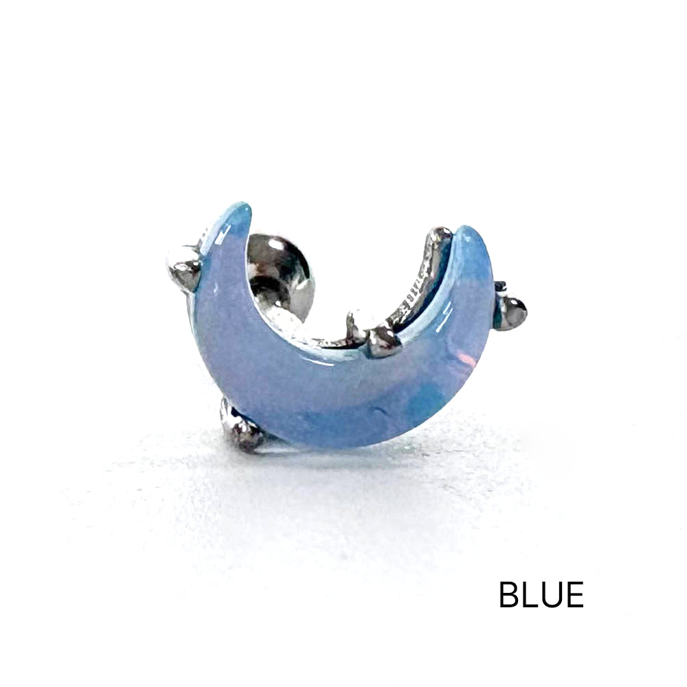 A3 078 [サージカルステンレス]　アクリル月ピアス