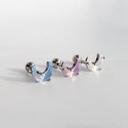 A3 078 [サージカルステンレス]　アクリル月ピアス