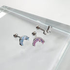 A3 078 [サージカルステンレス]　アクリル月ピアス