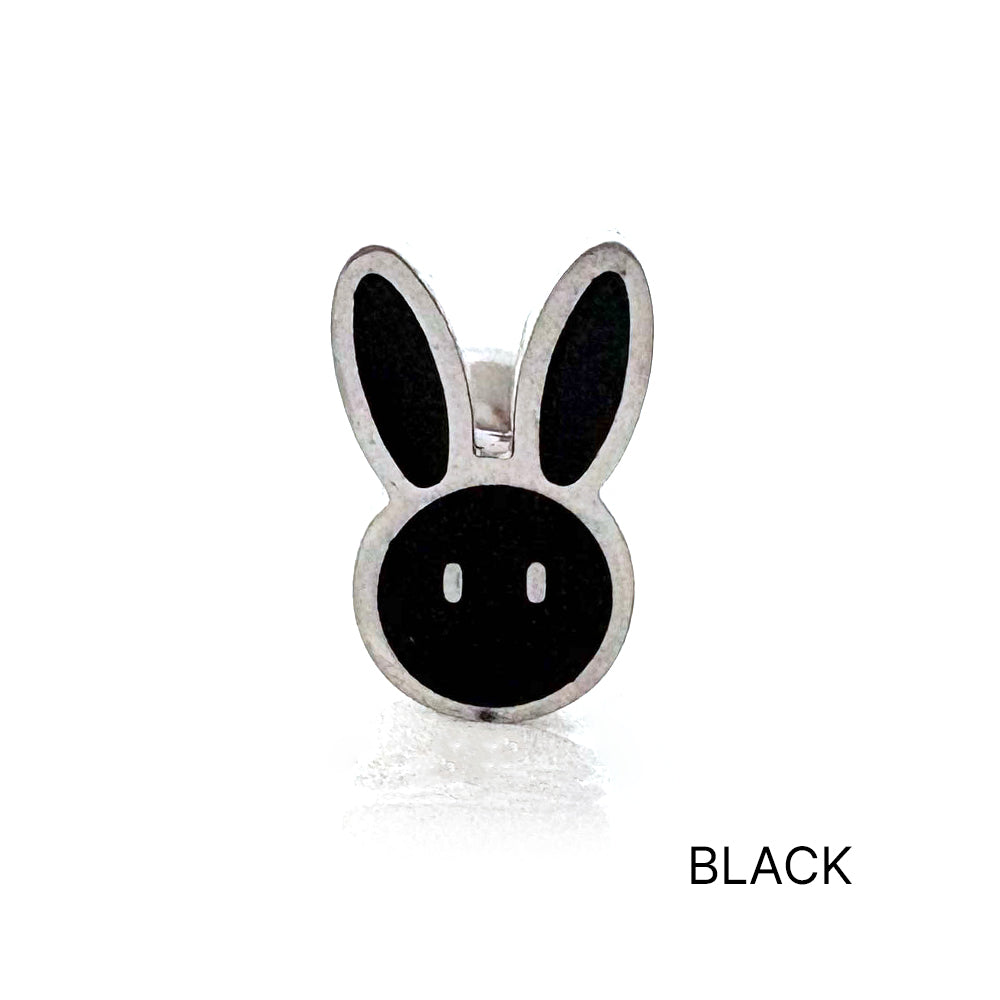 B3 030 ［サージカルステンレス］シンプルモノうさぎピアス