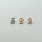 MP 138 ［サージカルステンレス］三角，丸，四角，水滴ストーンピアス