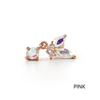 A8 245 ［サージカルステンレス］ドロップ蝶々ピアス