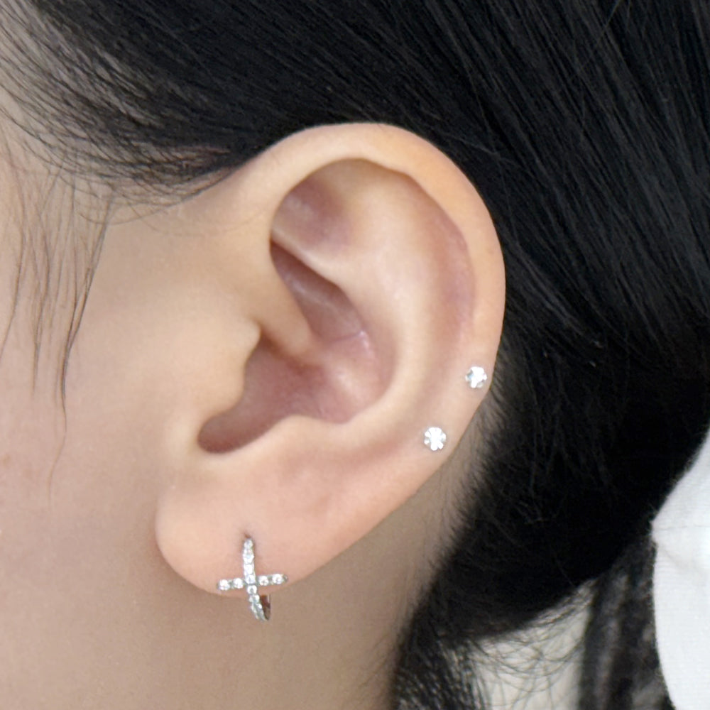 STS 042 ［サージカルステンレス］スティックリングピアス