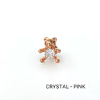 MS 062 　［サージカルキュービック］ストーンベアピアス