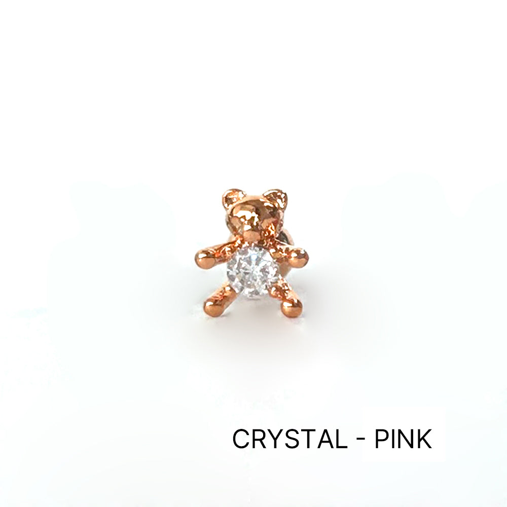 MS 062 　［サージカルキュービック］ストーンベアピアス