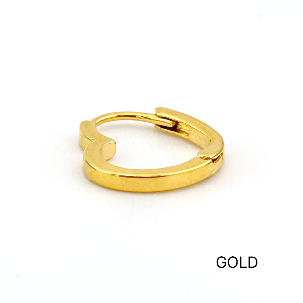 MA 102 ［サージカルステンレス］ワンタッチハートイヤリング