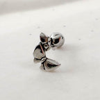 A2 253 ［サージカルステンレス］アンティーク蝶々ピアス