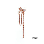 A5 286 ［サージカルステンレス］チェーンリボンピアス