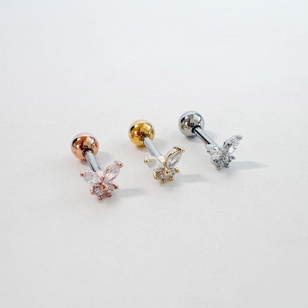 A8 239 ［サージカルステンレス］蝶々ピアス