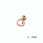 A4 114 ［サージカルステンレス］ ねじりハート＆星＆丸ピアス