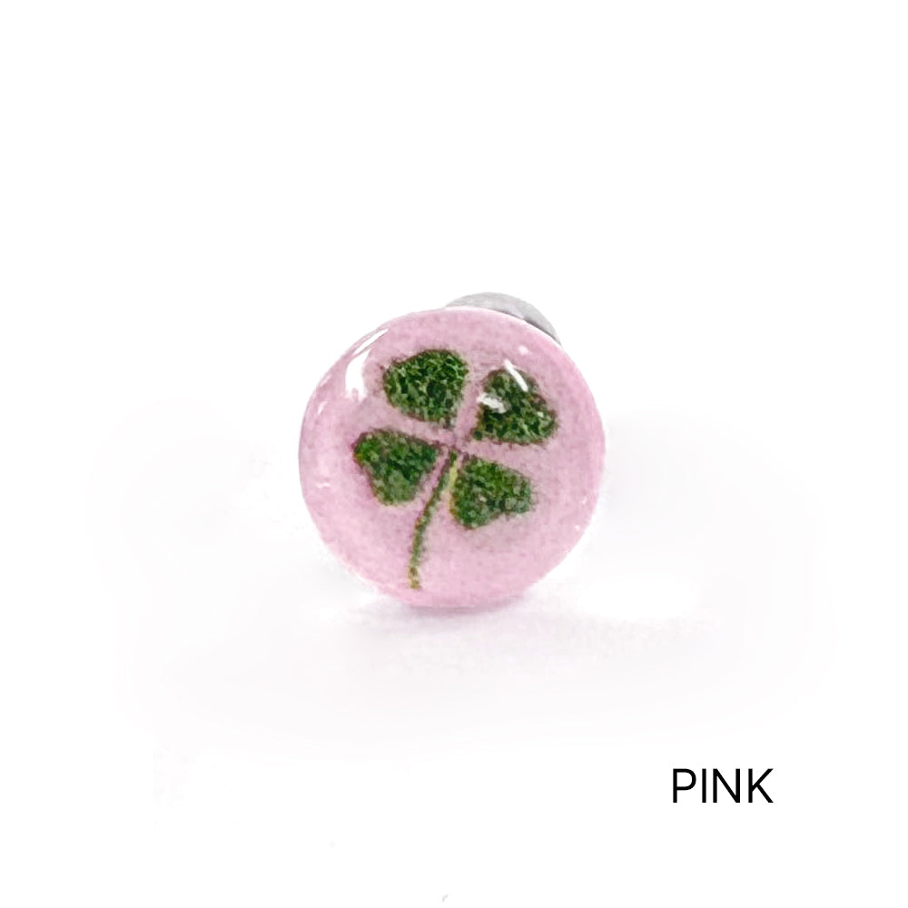 MK 085 ［サージカルステンレス］アクリルボールクローバーピアス