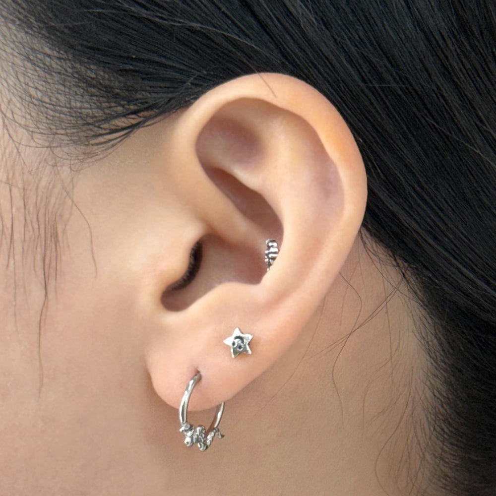 STS 031 ［サージカルステンレス］蛇リングピアス