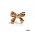 MN 185 ［サージカルステンレス］シンプルリボンピアス