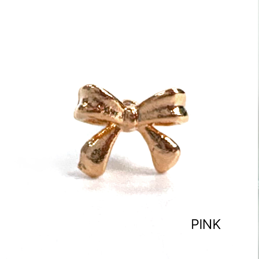 MN 185 ［サージカルステンレス］シンプルリボンピアス