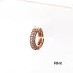 MP 127 [サージカルステンレス]　キュービックワンタッチリングピアス