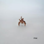 A10 072 ［サージカルステンレス］リボンムーン月ピアス