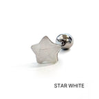 A5 312　[サージカルステンレス] 星＆月ピアス