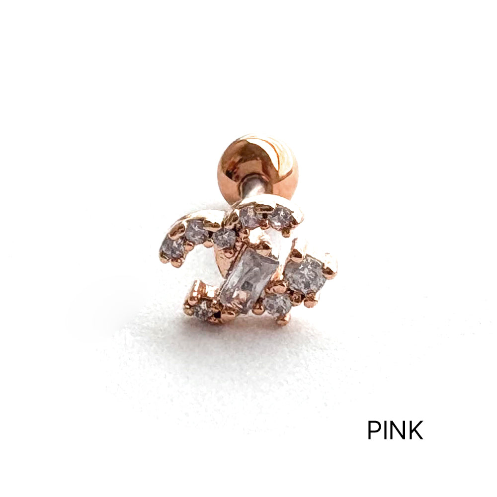 MN166 ［サージカルステンレス］ストーンピアス