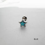 B3 087［サージカルステンレス］ぷっくり星ピアス