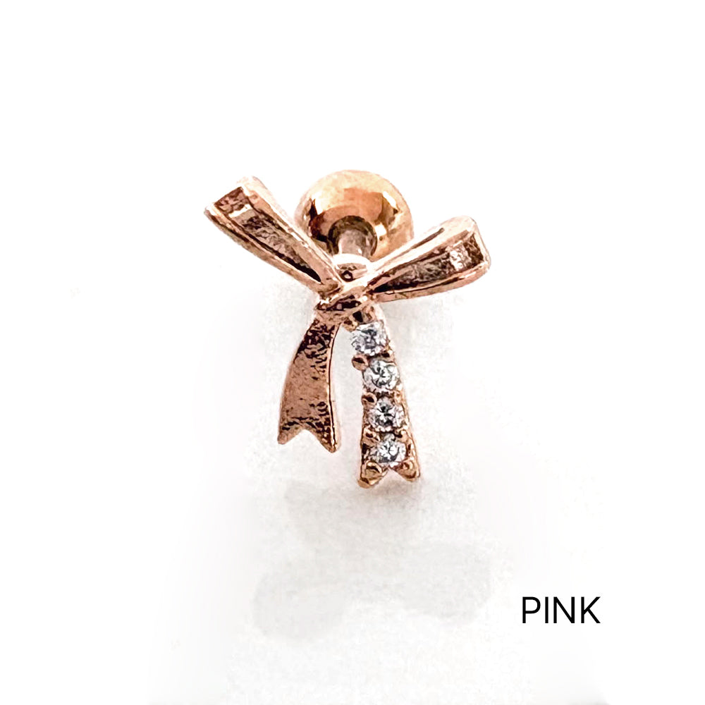 A5 298 ［サージカルステンレス］リボンピアス