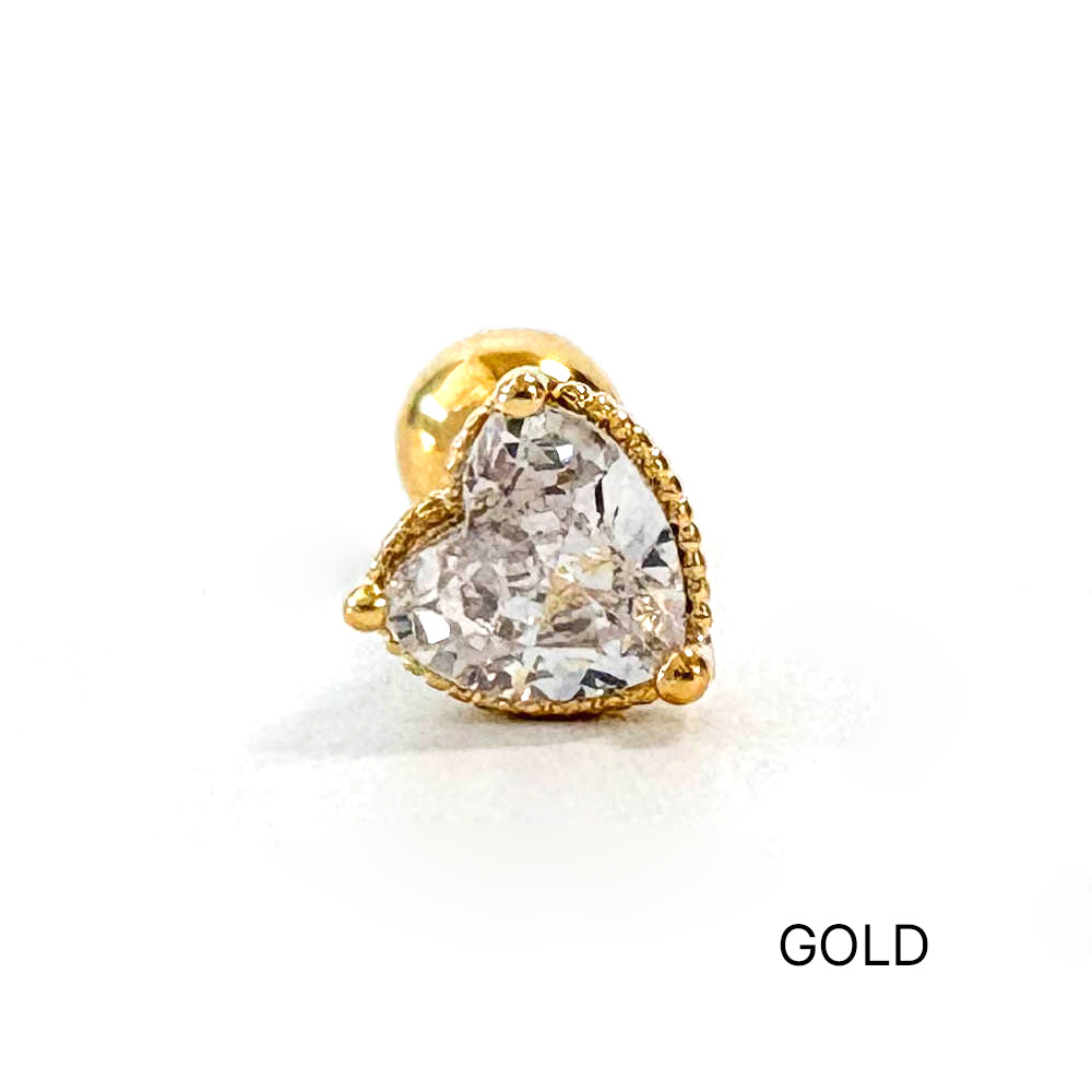 A8 238 ［サージカルステンレス］ハートピアス