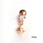 MP 154 ［サージカルステンレス］キュービック星ピアス