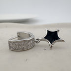 YEH 018 ［サージカルステンレス］星リングワンタッチピアス