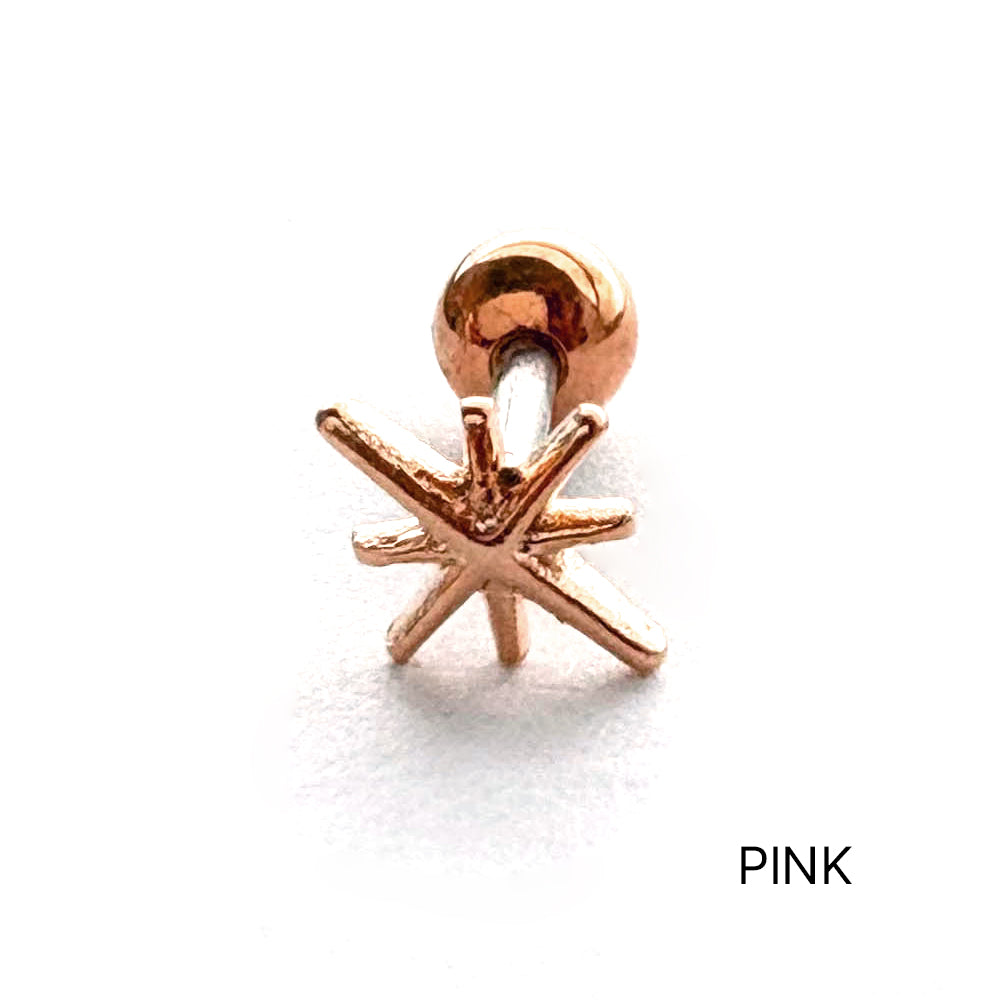 MN 179 ［サージカルステンレス］星の光ピアス