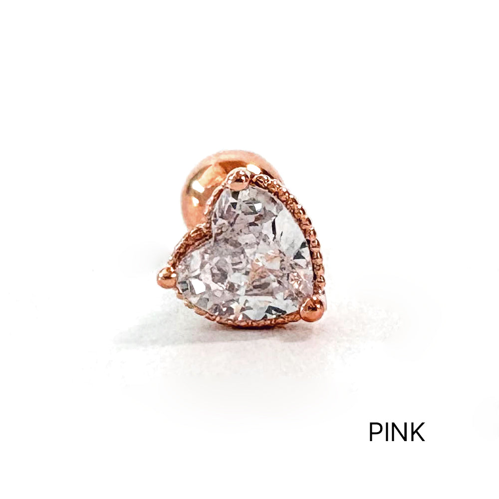 A8 238 ［サージカルステンレス］ハートピアス