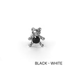 MS 062 　［サージカルキュービック］ストーンベアピアス