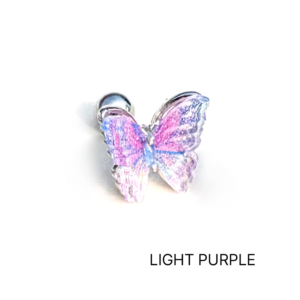 A5 175 ［サージカルステンレス］アクリル蝶々グラデーションピアス