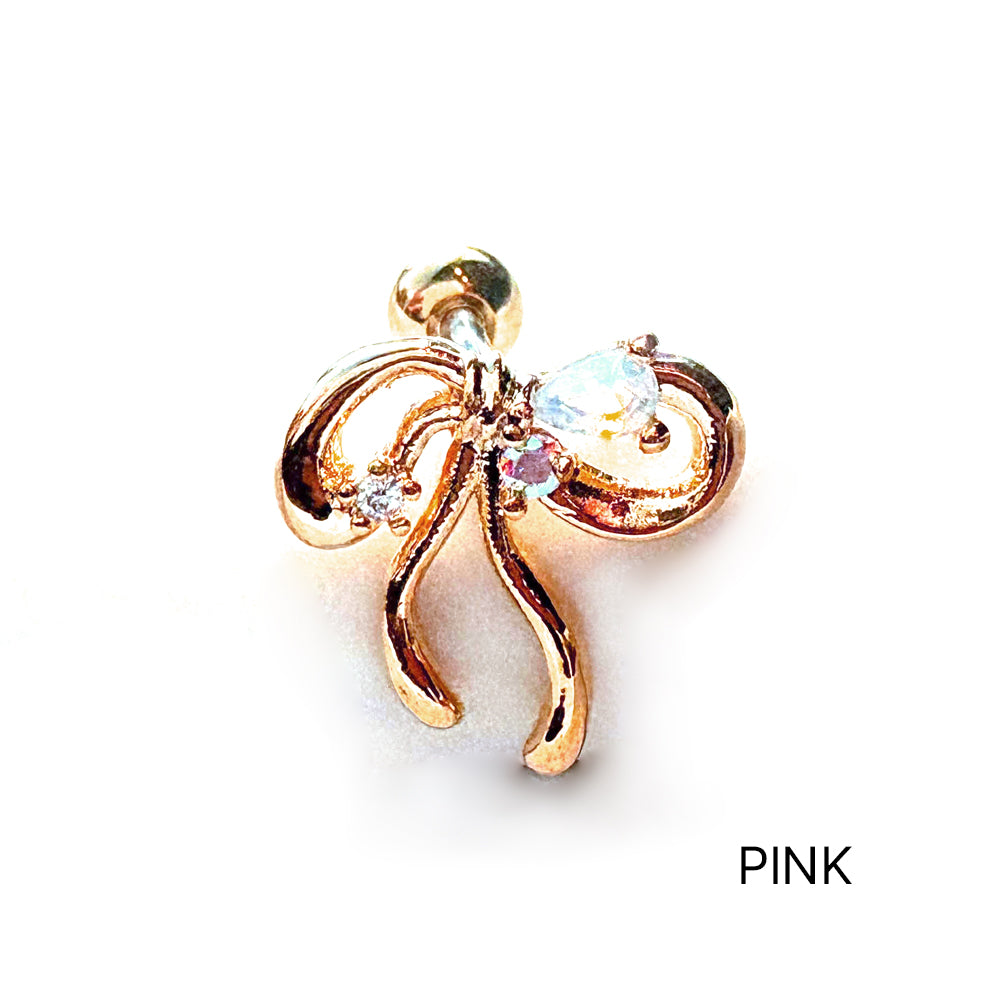 A5 243 ［サージカルステンレス］リボンピアス