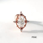 A5 067 ［サージカルステンレス］楕円形ストーンピアス