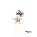 A8 203 ［サージカルステンレス］ポップカラー花ピアス