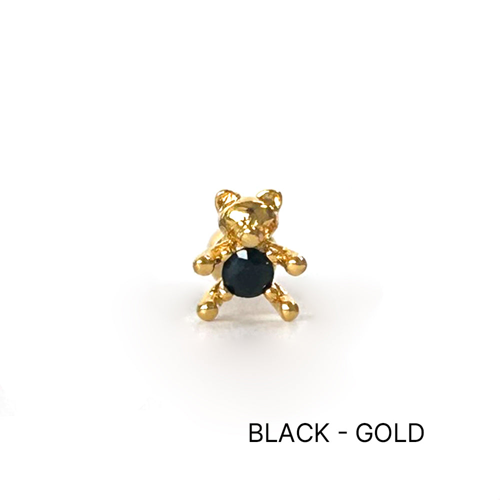 MS 062 　［サージカルキュービック］ストーンベアピアス