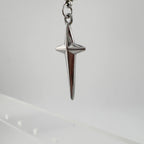 YEH 006 ［サージカルステンレス］써지컬 십자가 스틸링 드롭 원터치 피어싱