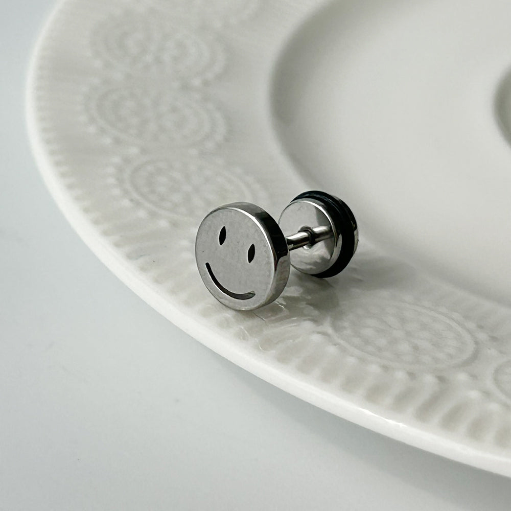 YES 003 ［サージカルステンレス］スマイルバーベルピアス