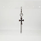 YEH 013 ［サージカルステンレス］ゴシック十字架ワンタッチピアス