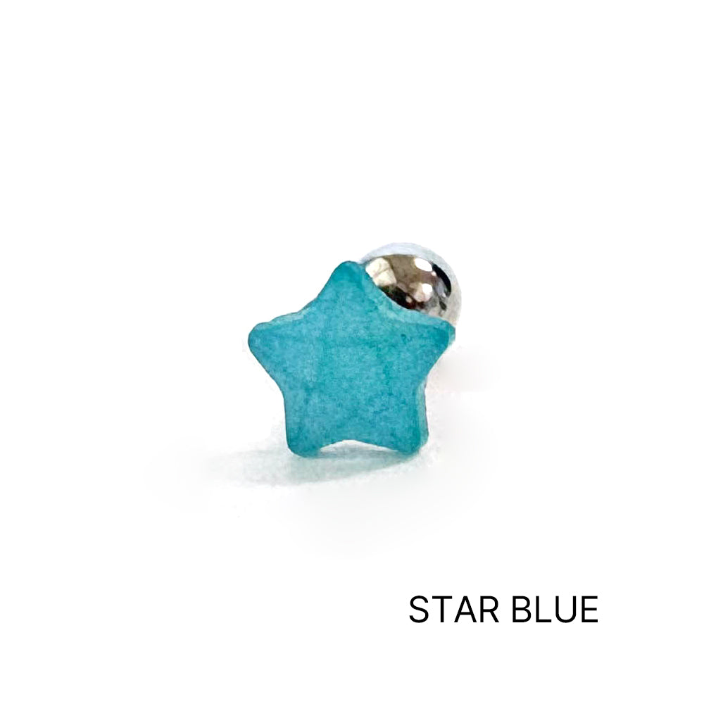 A5 312　[サージカルステンレス] 星＆月ピアス