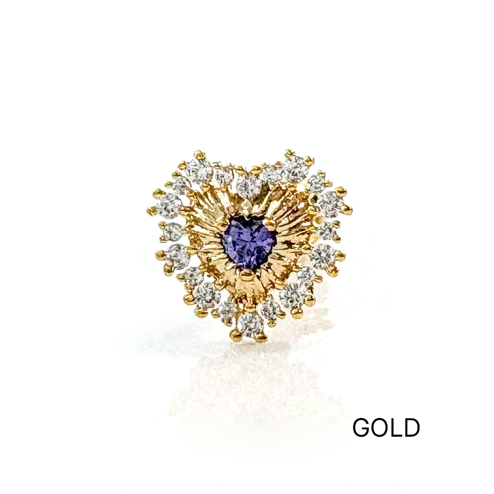 A5 288 ［サージカルステンレス］ロイヤルハートピアス