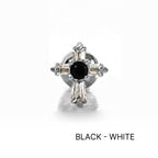 MN 182 ［サージカルステンレス］ゴシックストーン十字架ピアス