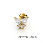 A8 239 ［サージカルステンレス］蝶々ピアス