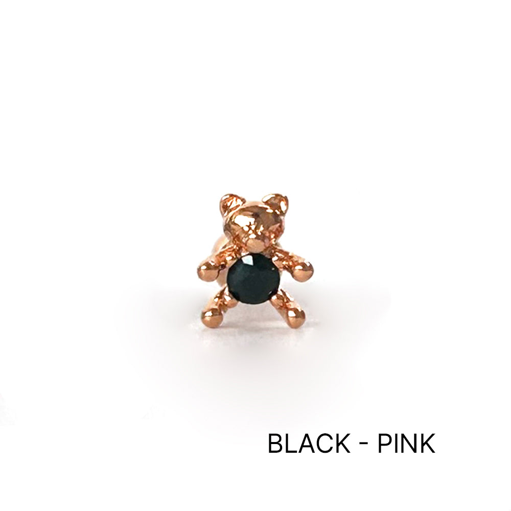 MS 062 　［サージカルキュービック］ストーンベアピアス