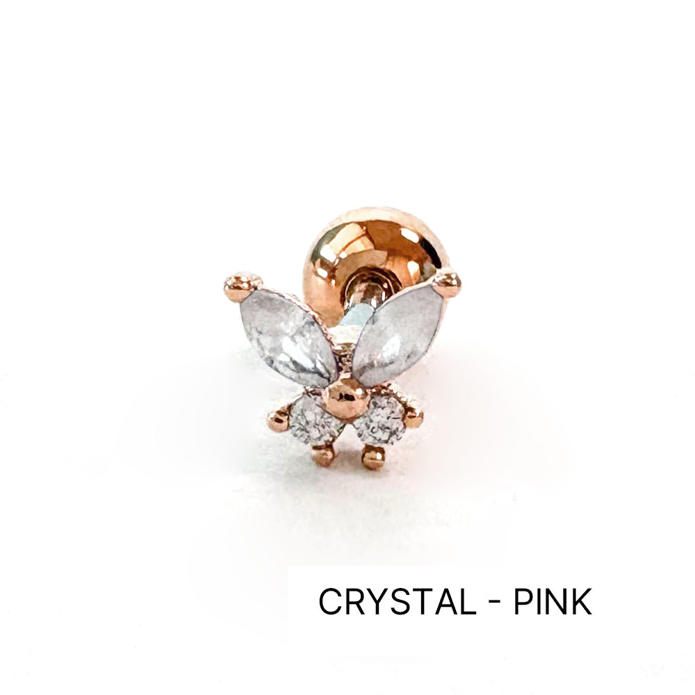 A8 239 ［サージカルステンレス］蝶々ピアス