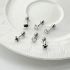 A5 267 ［サージカルステンレス］四角＆丸＆星ピアス