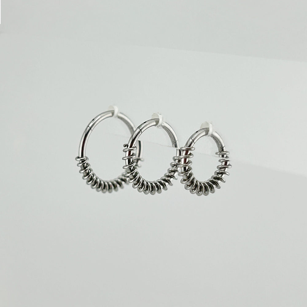 STS 036 ［サージカルステンレス］ゴシックリングピアス