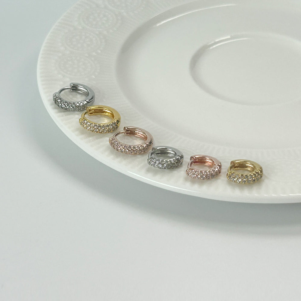 MP 127 [サージカルステンレス]　キュービックワンタッチリングピアス