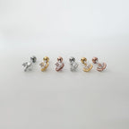 A8 279 ［サージカルステンレス］土星ピアス